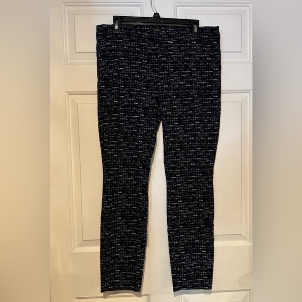 Dalia Women’s Pants Straight skinny Leg Size 12 Black/Blue/White